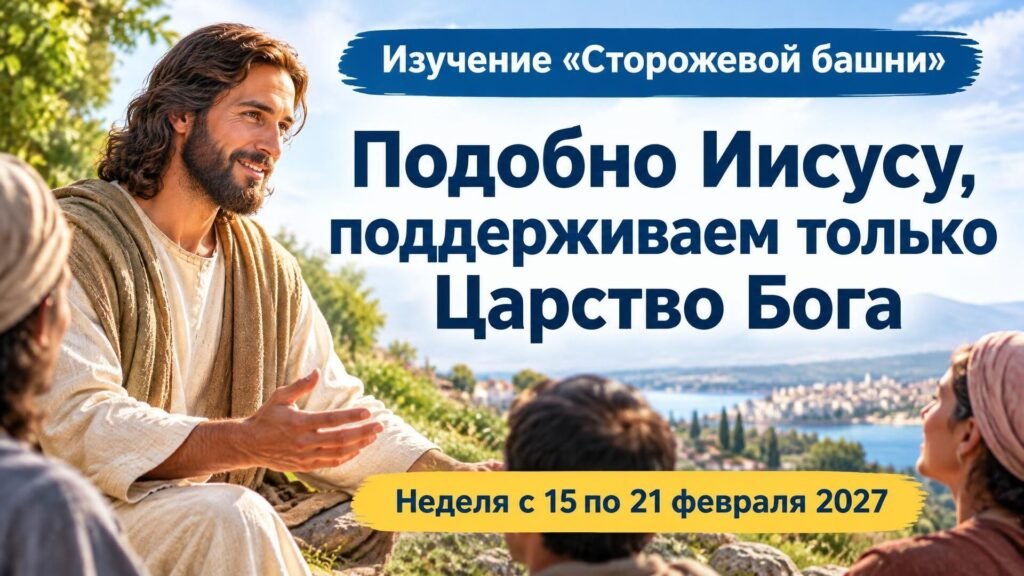Изучение «Сторожевой башни» на неделю 15—21 февраля 2027 года
