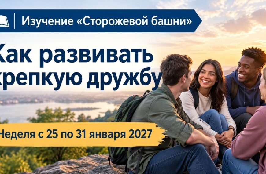 Изучение «Сторожевой башни» на неделю с 25 по 31 января 2027 года