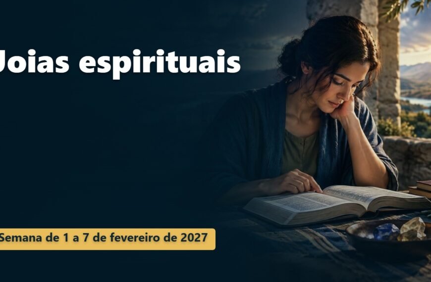 Joias espirituais para a semana de 1 a 7 de fevereiro de 2027