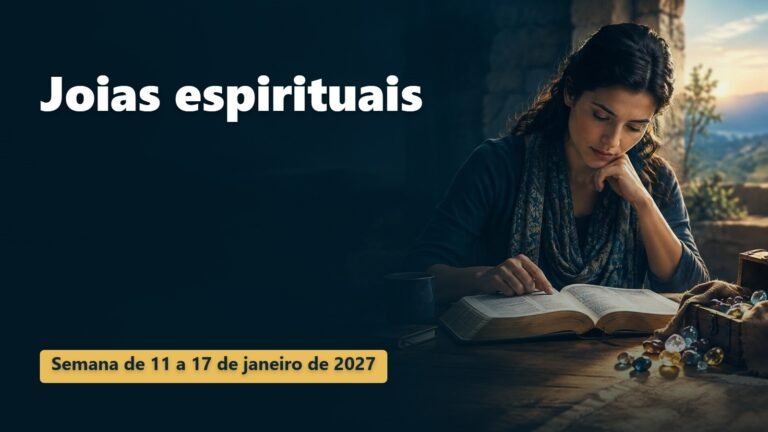 Joias espirituais para a semana de 11 a 17 de janeiro de 2027