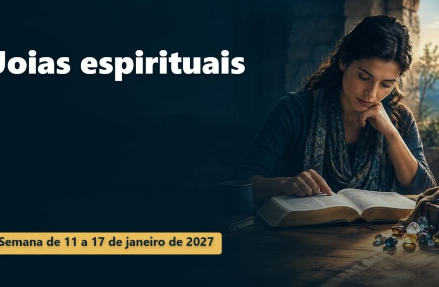Joias espirituais para a semana de 11 a 17 de janeiro de 2027