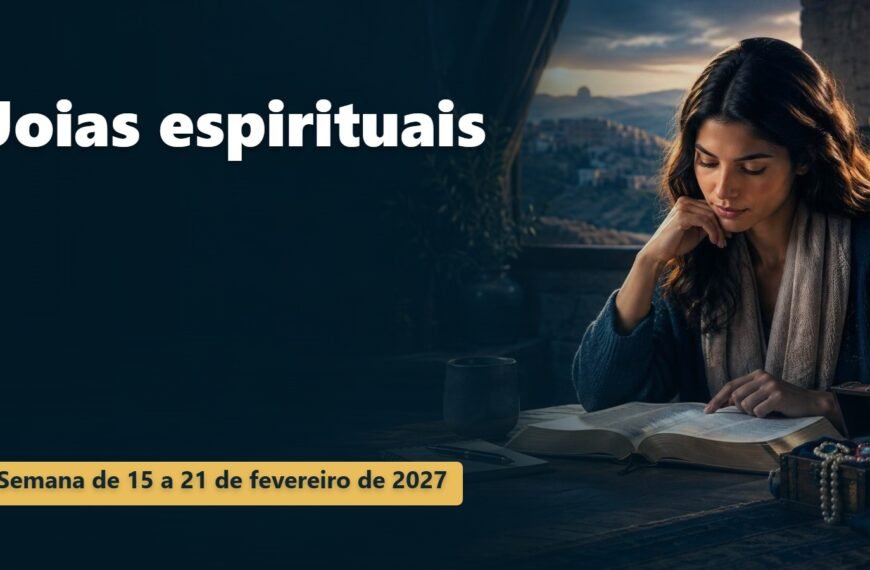 Comentários para a reunião TJ Joias espirituais para a semana de 15 a 21 de fevereiro de 2027
