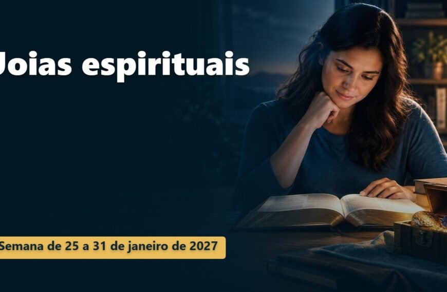 Joias espirituais Joias espirituais para a semana de 25 a 31 de janeiro de 2027