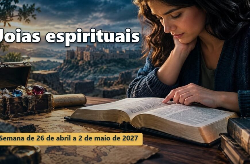 Comentários para a reunião TJ Joias espirituais para a semana de 26 de abril a 2 de maio de 2027