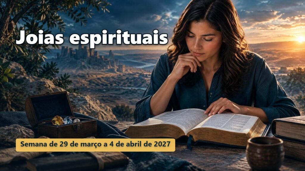 Joias espirituais para a semana de 29 de março a 4 de abril de 2027