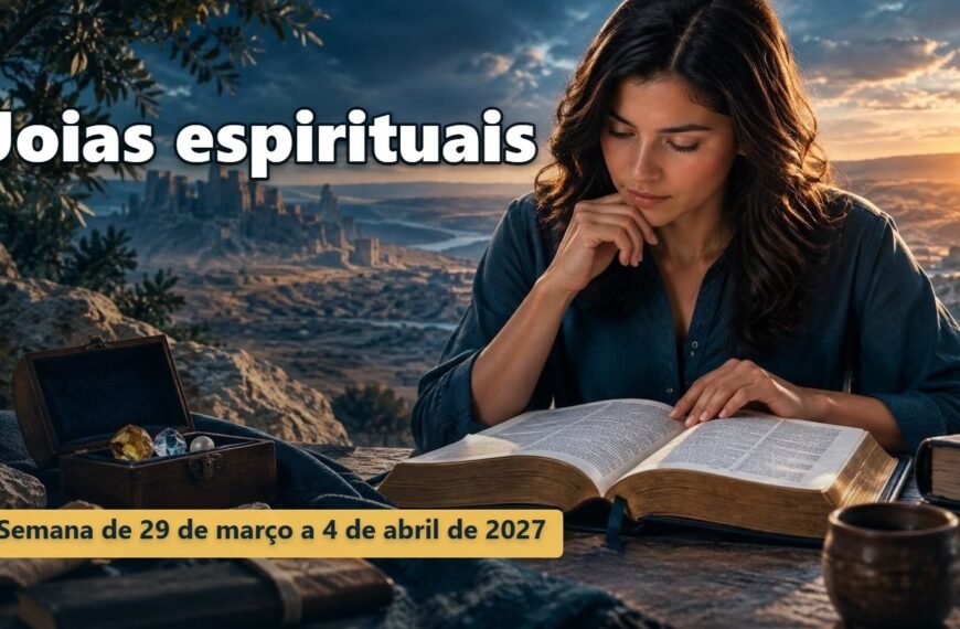 Joias espirituais para a semana de 29 de março a 4 de abril de 2027