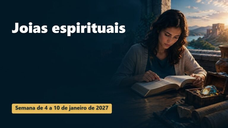 Joias espirituais para a semana de 4 a 10 de janeiro de 2027