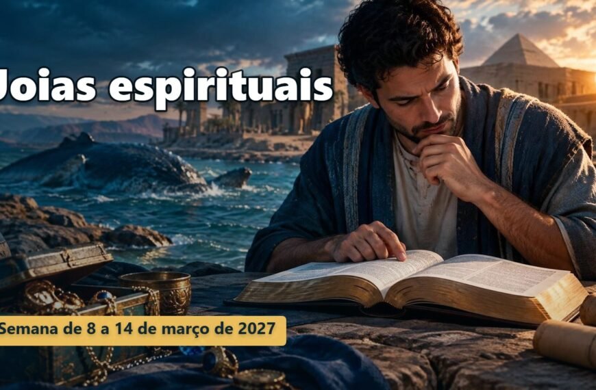 Comentários para a reunião TJ Joias espirituais para a semana de 8 a 14 de março de 2027