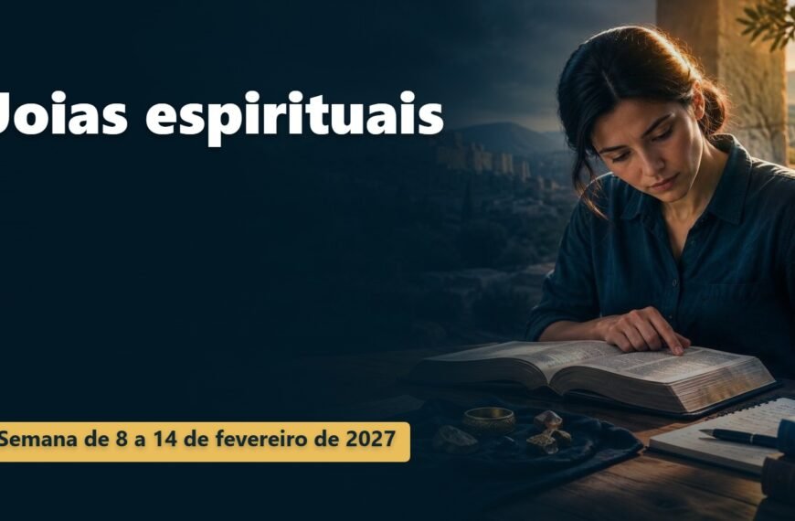 Joias espirituais Joias espirituais para a semana de 8 a 14 de fevereiro de 2027