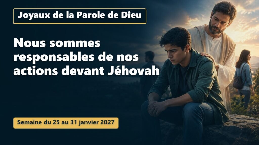 Joyaux de la Parole de Dieu pour la semaine du 25 au 31 janvier 2027