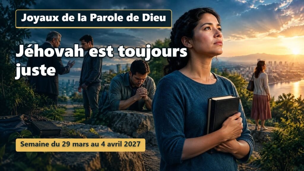 Joyaux de la Parole de Dieu pour la semaine du 29 mars au 4 avril 2027 Joyaux de la Parole de Dieu pour la semaine du 29 mars au 4 avril 2027