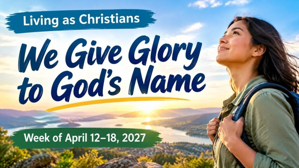 Living as Christians for the week of April 12-18, 2027