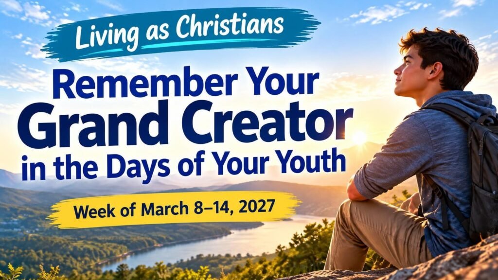 Living as Christians for the Week of March 8-14, 2027