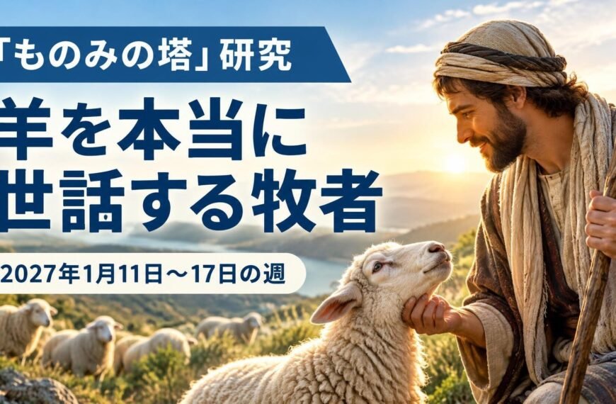 2027年1月11日から17日の「ものみの塔」研究