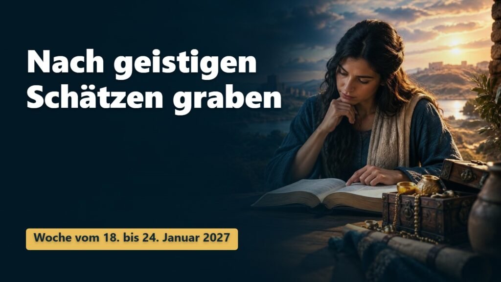 Nach geistigen Schätzen graben für die Woche vom 18. bis 24. Januar 2027 Nach geistigen Schätzen graben für die Woche vom 18. bis 24. Januar 2027