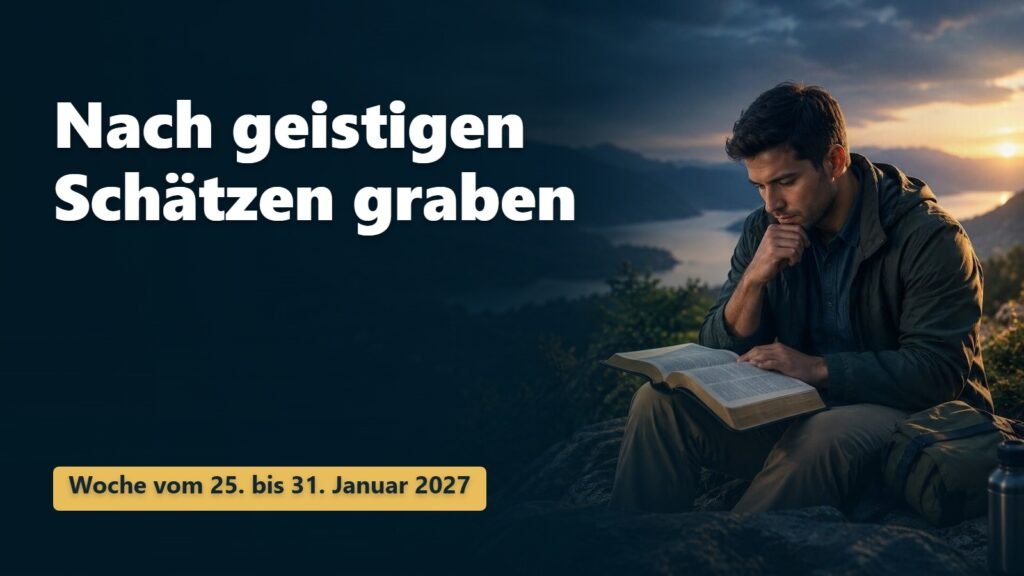 Nach geistigen Schätzen graben für die Woche vom 25. bis 31. Januar 2027 Nach geistigen Schätzen graben für die Woche vom 25. bis 31. Januar 2027