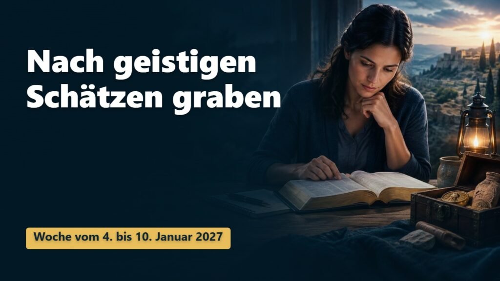 Nach geistigen Schätzen graben für die Woche vom 4. bis 10. Januar 2027