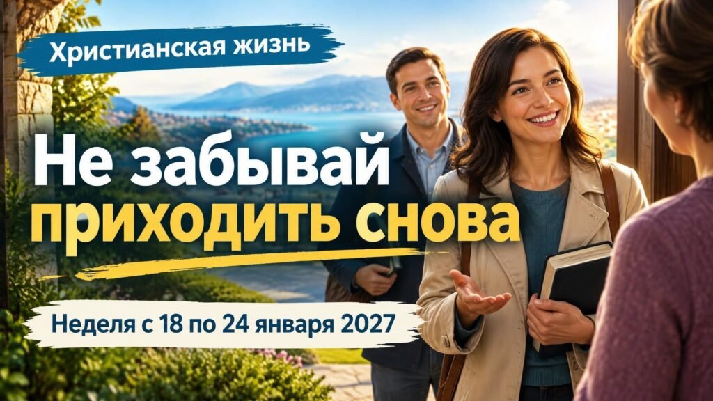 Наша христианская жизнь и служение на неделю с 18 по 24 января 2027 года