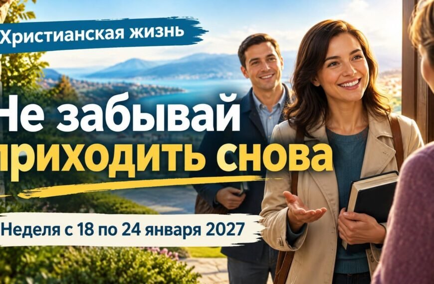 Наша христианская жизнь и служение на неделю с 18 по 24 января 2027 года