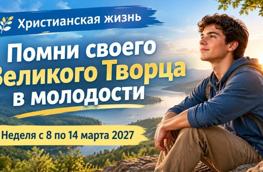 Христианская жизнь Наша христианская жизнь и служение на неделю с 8 по 14 марта 2027 года