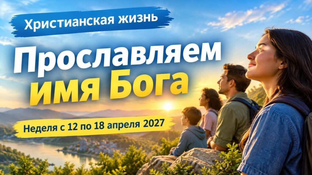 Наша христианская жизнь на неделю с 12 по 18 апреля 2027 года Наша христианская жизнь на неделю с 12 по 18 апреля 2027 года