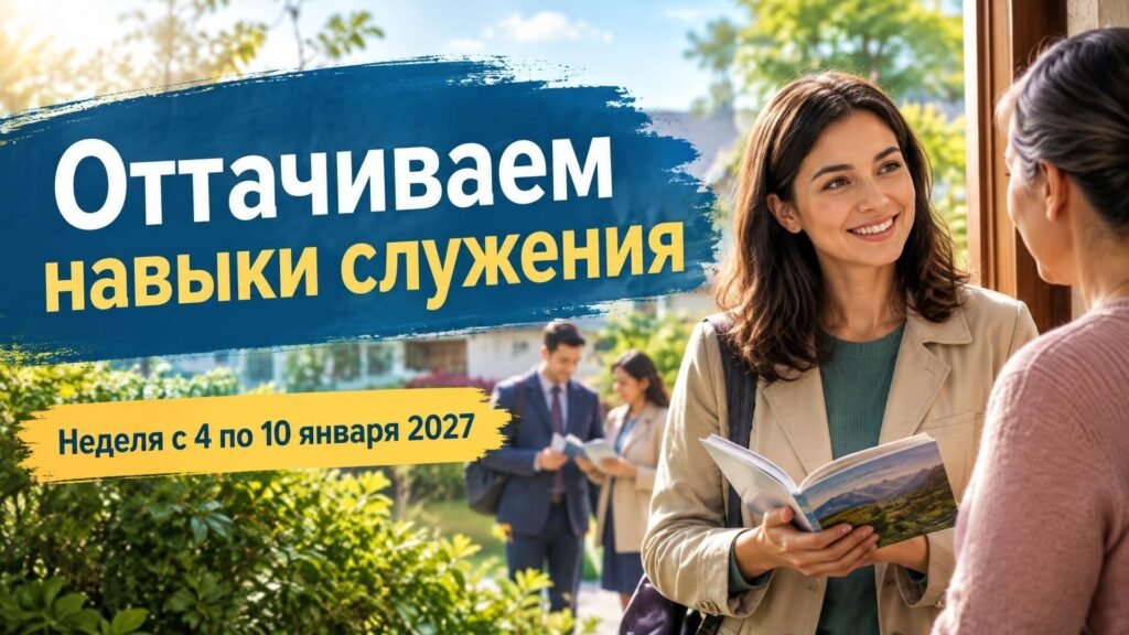 Оттачиваем навыки служения на неделе с 4 по 10 января 2027 года