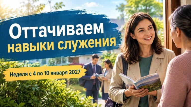 Оттачиваем навыки служения на неделе с 4 по 10 января 2027 года