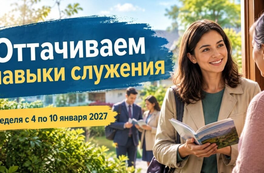 Оттачиваем навыки служения на неделе с 4 по 10 января 2027 года