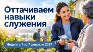 Оттачиваем навыки служения на неделю с 1 по 7 февраля 2027 года