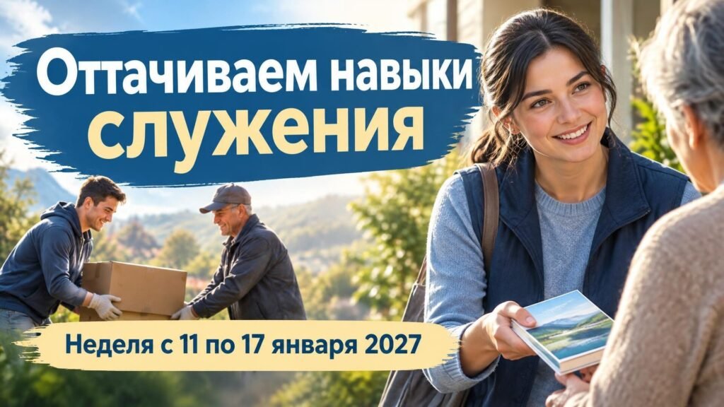Оттачиваем навыки служения на неделю с 11 по 17 января 2027 года