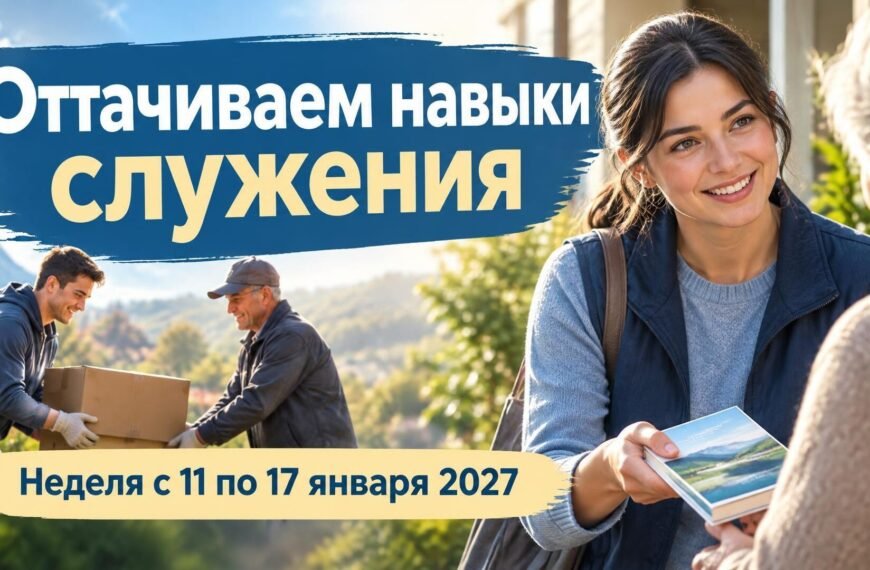 Оттачиваем навыки служения на неделю с 11 по 17 января 2027 года