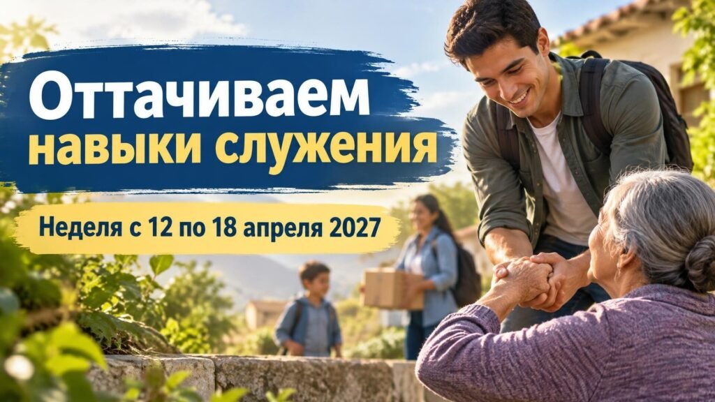 Оттачиваем навыки служения на неделю с 12 по 18 апреля 2027 года