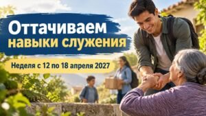 Оттачиваем навыки служения на неделю с 12 по 18 апреля 2027 года