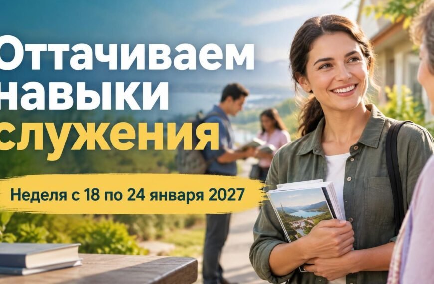 Оттачиваем навыки служения на неделю с 18 по 24 января 2027 года