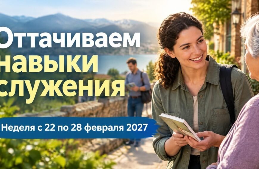 Оттачиваем навыки служения на неделю с 22 по 28 февраля 2027 года