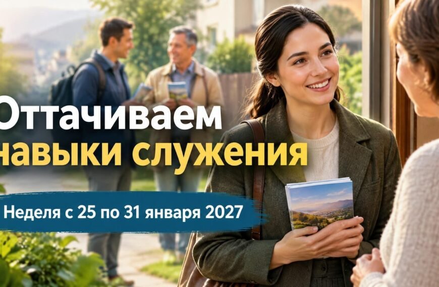 Оттачиваем навыки служения Оттачиваем навыки служения на неделе с 25 по 31 января 2027 года