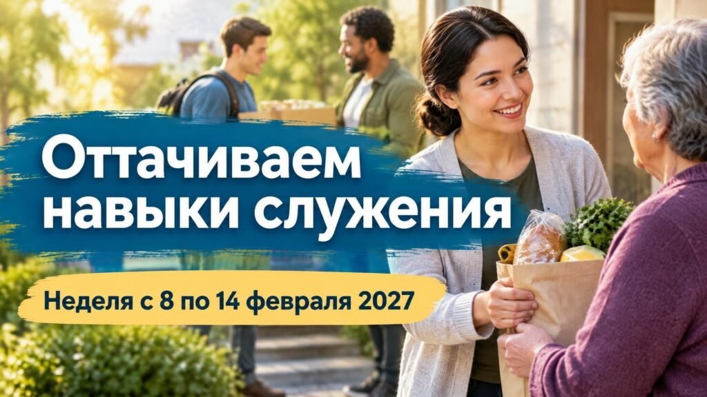 Оттачиваем навыки служения на неделю с 8 по 14 февраля 2027 года