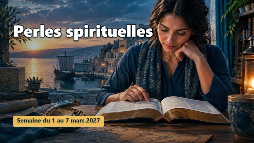 Perles spirituelles pour la semaine du 1er au 7 mars 2027 Perles spirituelles pour la semaine du 1er au 7 mars 2027