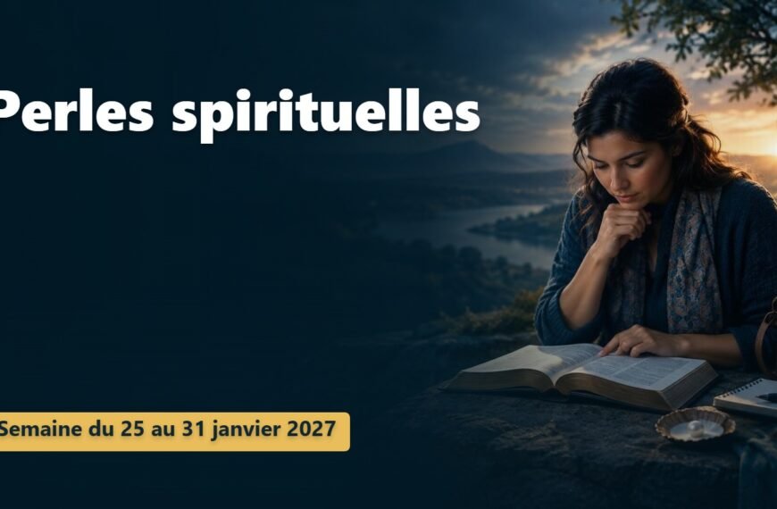 Perles spirituelles Perles spirituelles pour la semaine du 25 au 31 janvier 2027