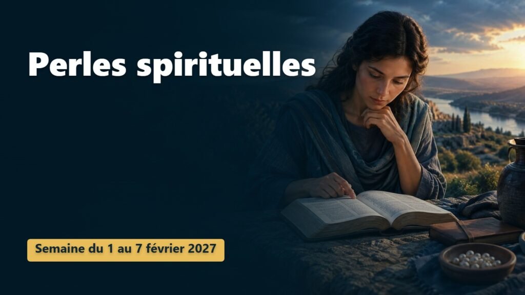 Perles spirituelles pour la semaine du 1er au 7 février 2027