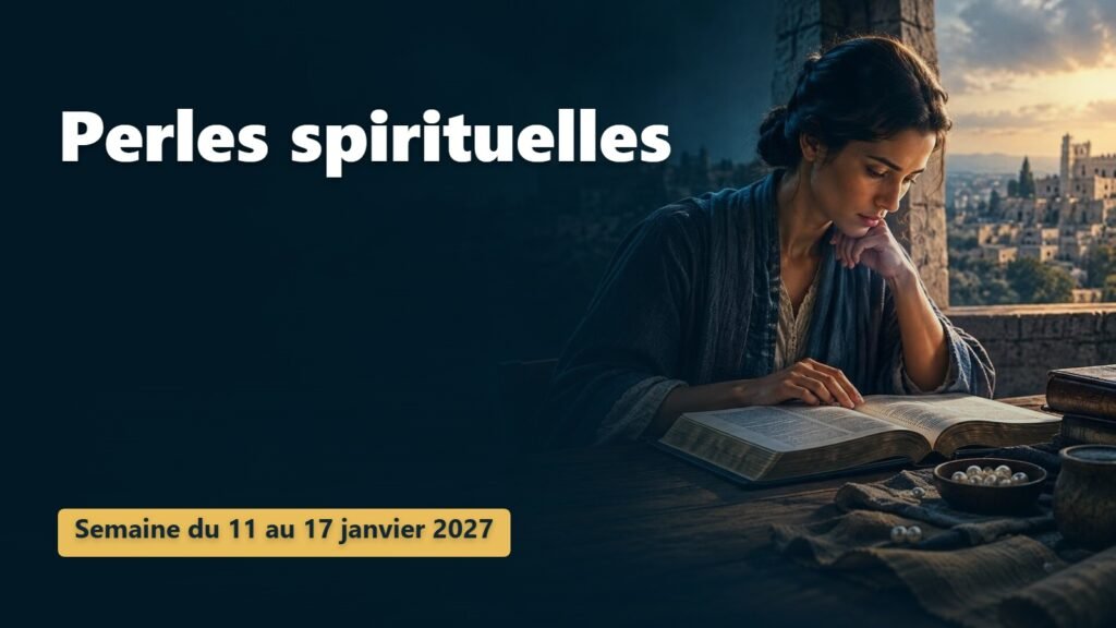 Perles spirituelles pour la semaine du 11 au 17 janvier 2027