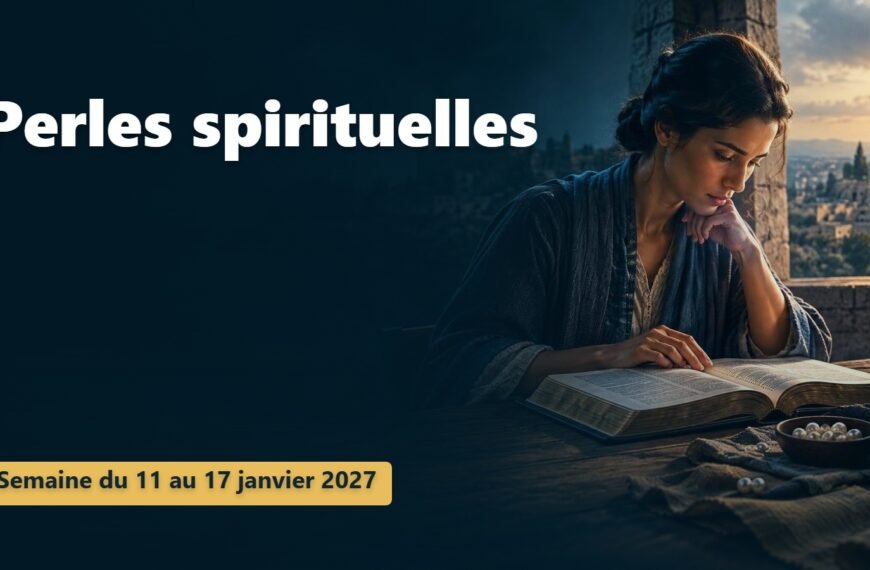 Perles spirituelles pour la semaine du 11 au 17 janvier 2027