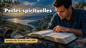 Perles spirituelles pour la semaine du 15 au 21 mars 2027