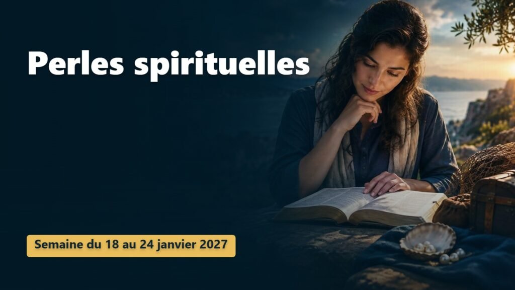 Perles spirituelles pour la semaine du 18 au 24 janvier 2027