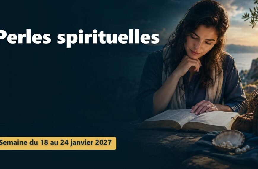Perles spirituelles pour la semaine du 18 au 24 janvier 2027