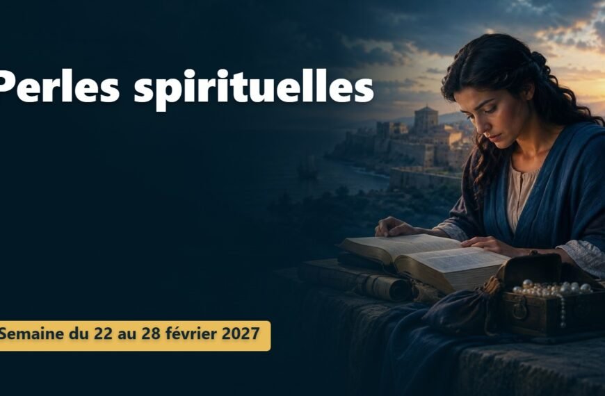 Perles spirituelles Perles spirituelles pour la semaine du 22 au 28 février 2027