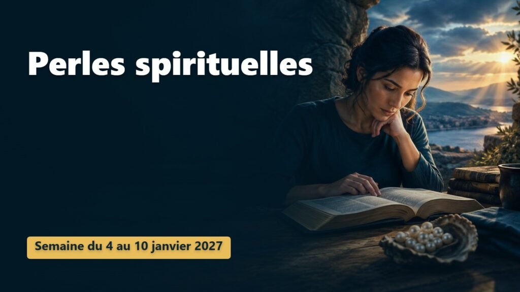 Perles spirituelles pour la semaine du 4 au 10 janvier 2027
