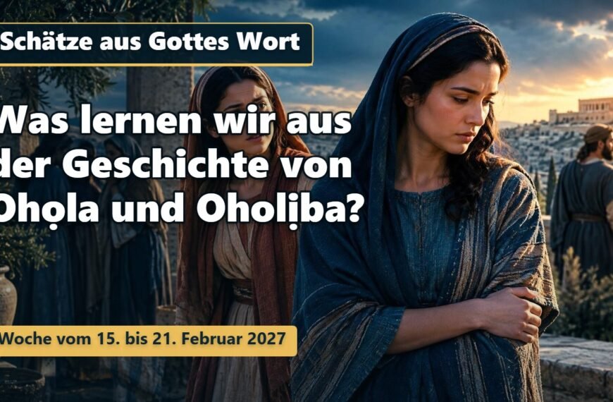 Schätze aus Gottes Wort Schätze aus Gottes Wort für die Woche vom 15. bis 21. Februar 2027