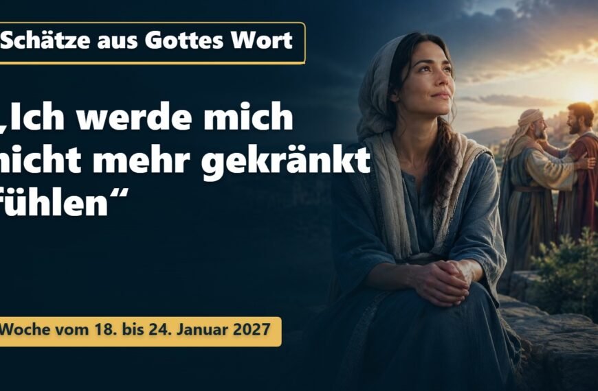 Schätze aus Gottes Wort für die Woche vom 18. bis 24. Januar 2027
