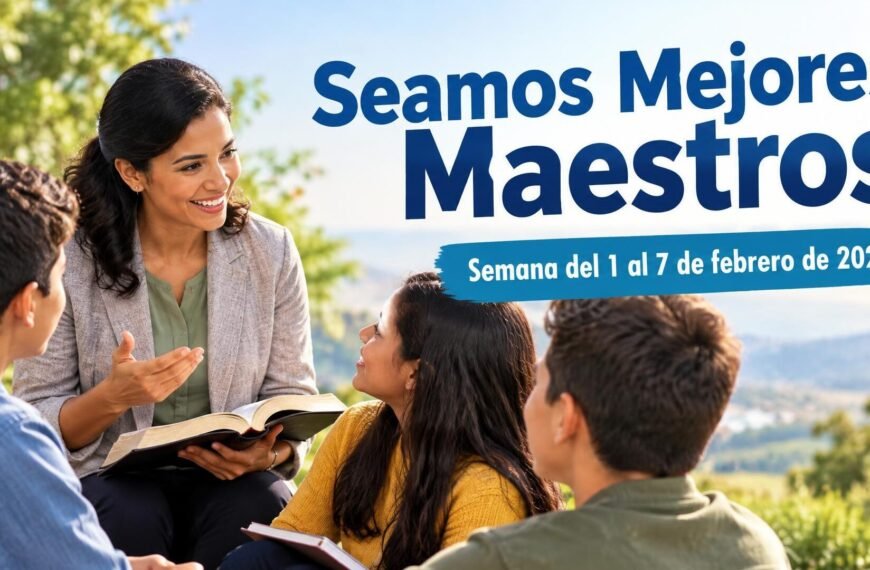Seamos Mejores Maestros Seamos Mejores Maestros para la semana del 1 al 7 de febrero de 2027
